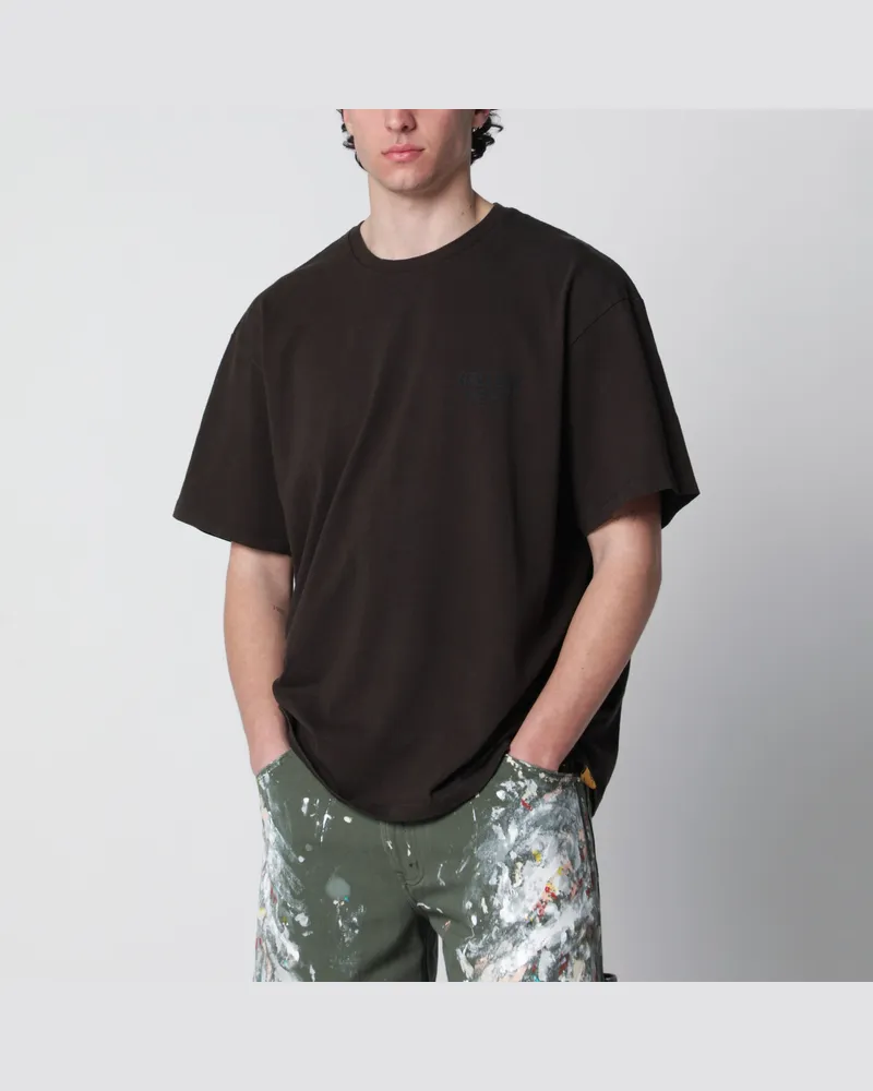 GALLERY DEPT. Graphitfarbenes T-Shirt mit Logoprint Black