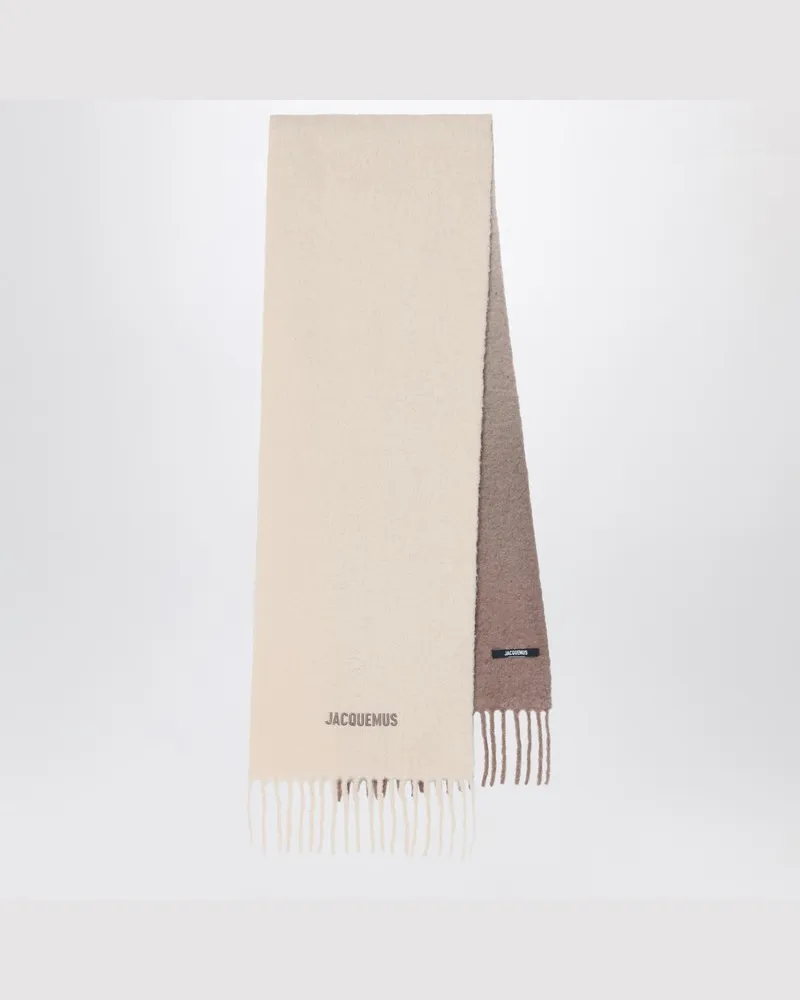 Jacquemus Der beige Moisson-Schal Mehrfarbig