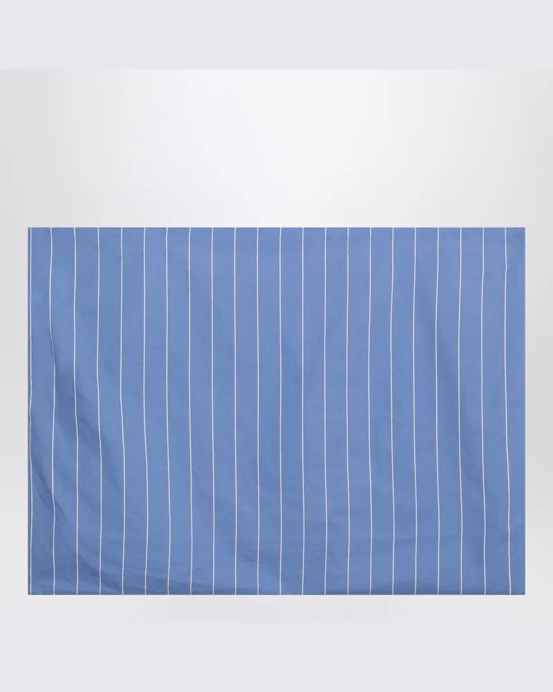 TEKLA Kissenbezug blau gestreift 50 x 70 cm 