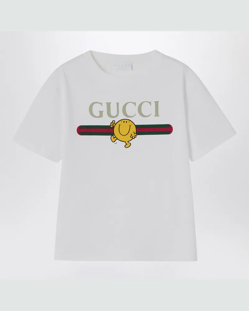 Gucci Weißes T-Shirt mit Logo-Print White