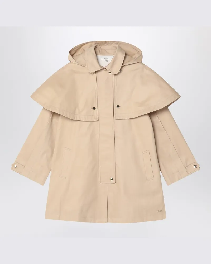 Chloé Beiger Trenchcoat aus Baumwolle Beige