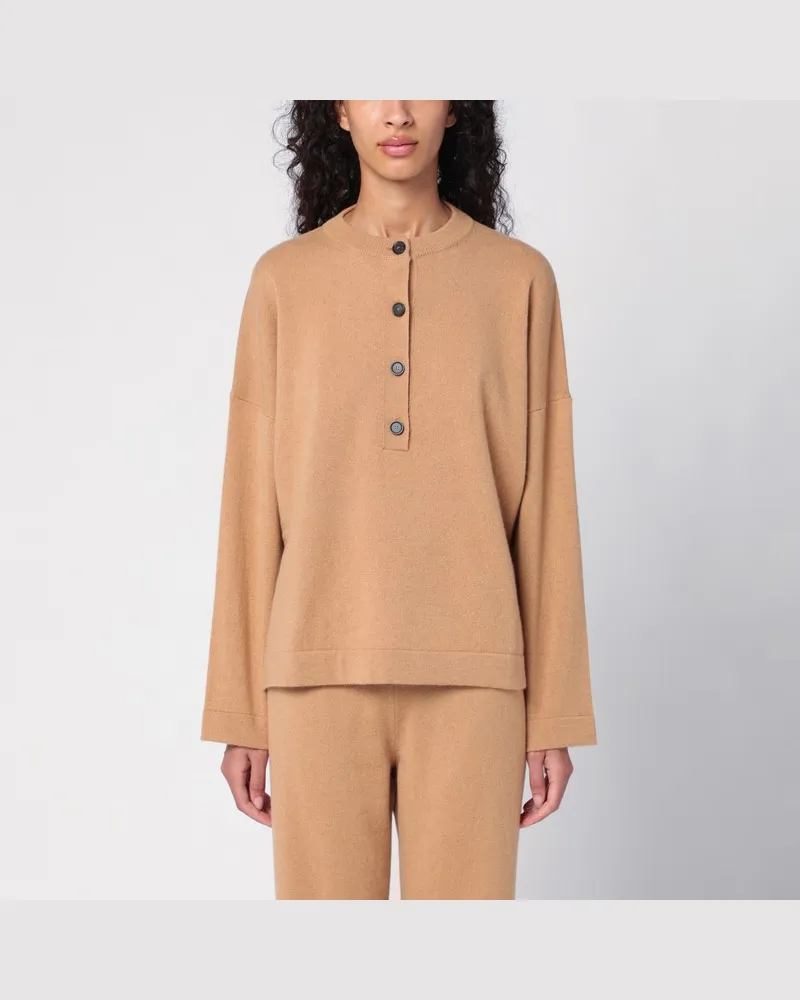 Erika Cavallini Beigefarbener Serafino-Pullover Veronica Braun