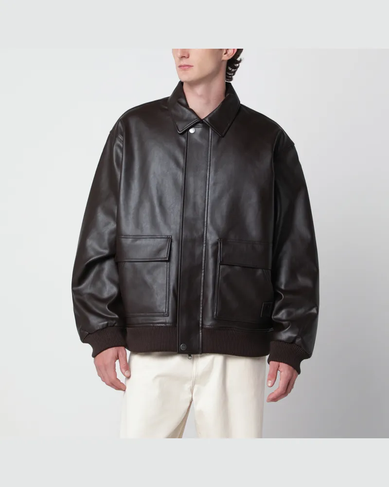 Carhartt WIP Arizona Tabak Kunstlederjacke Brown