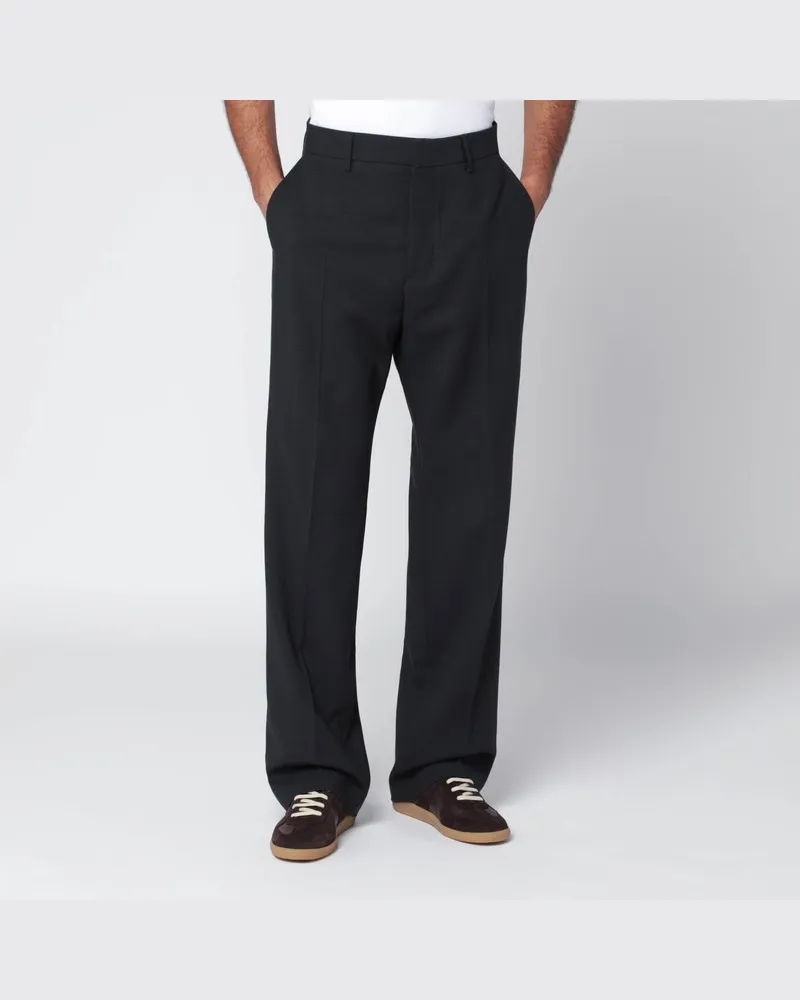 AMI Paris Anthrazitgraue Wollhose Grau
