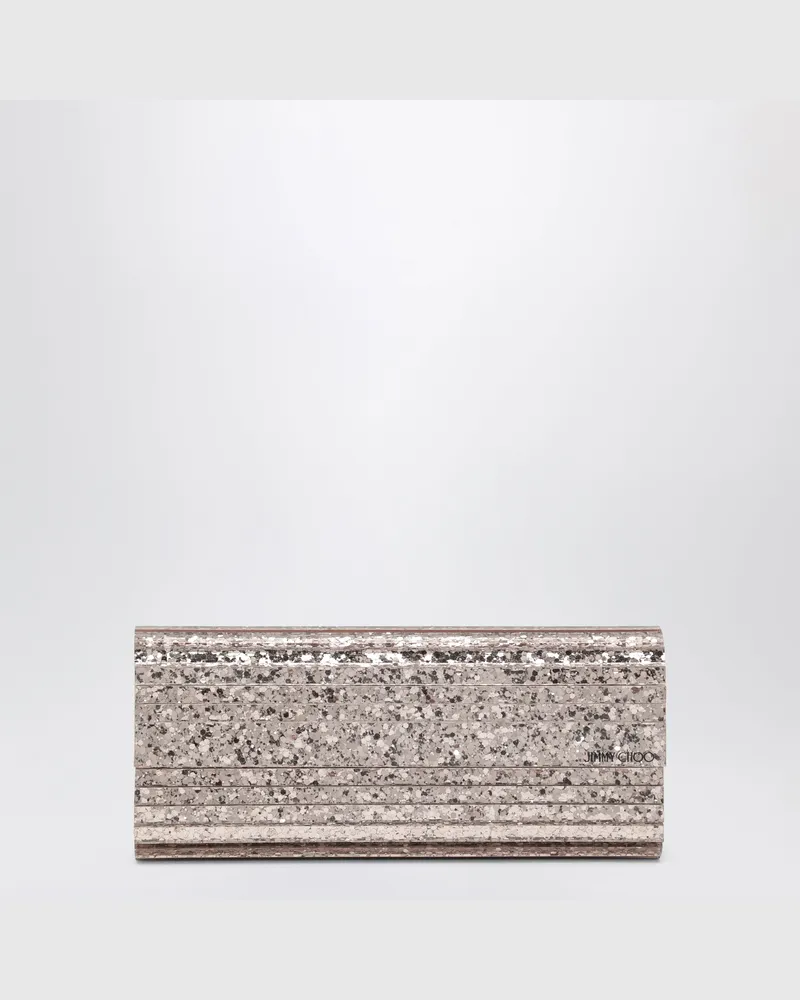 Jimmy Choo Sweetie Clutch aus rosa Glitterstoff Pink