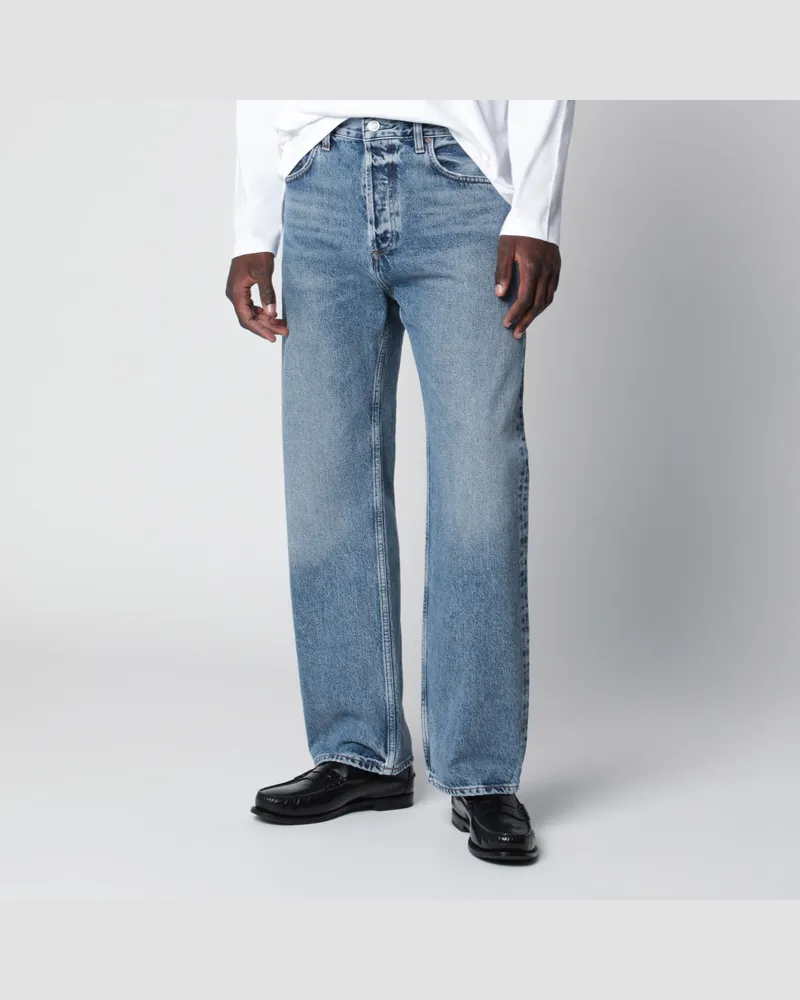 AGOLDE Blaue Friction Jeans aus regeneriertem Denim Light