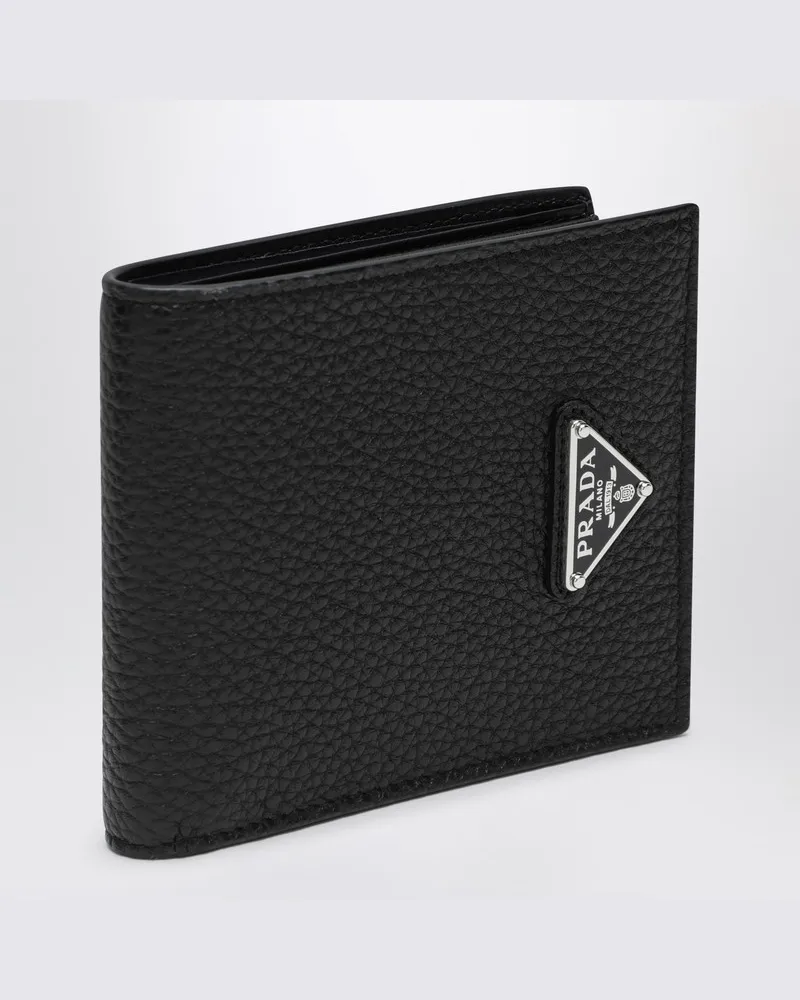 Prada Schwarze Lederbörse