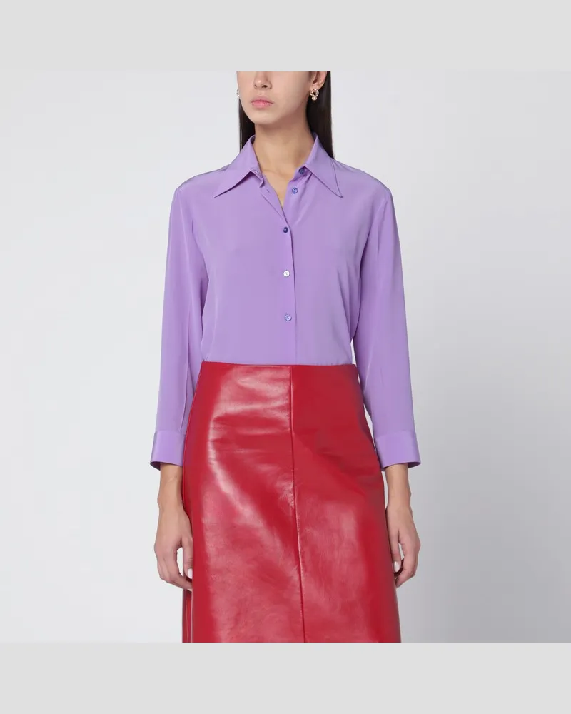 Gucci Violettes Seidenhemd Violett
