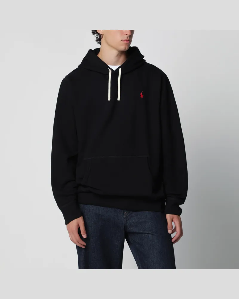 Ralph Lauren Schwarzer Hoodie aus Baumwolle Black