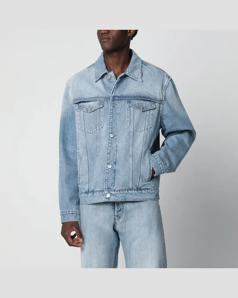 Maison Margiela Hellblaue Jeansjacke Blue