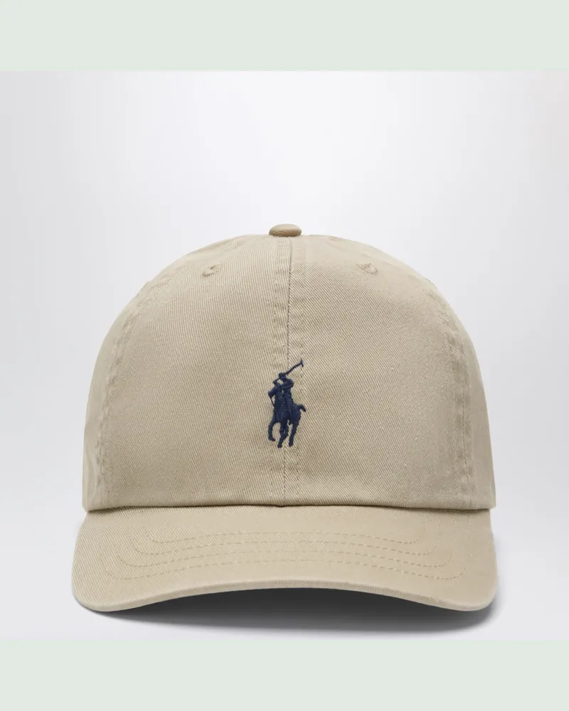 Ralph Lauren Baseballkappe in Khaki aus Baumwolle Beige