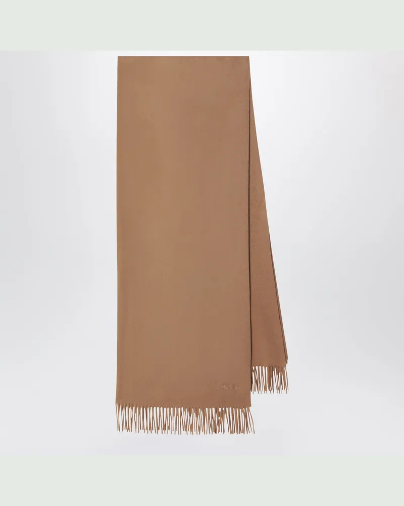 Max Mara Kaschmirschal in Camel Brown