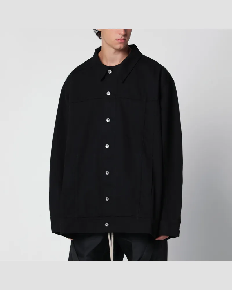 DRKSHDW by Rick Owens Schwarze Oversize-Jacke aus Baumwolle Black