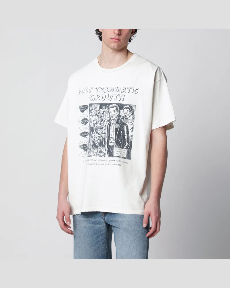 GALLERY DEPT. Elfenbeinfarbenes „Post Traumatic Growth"-T-Shirt White