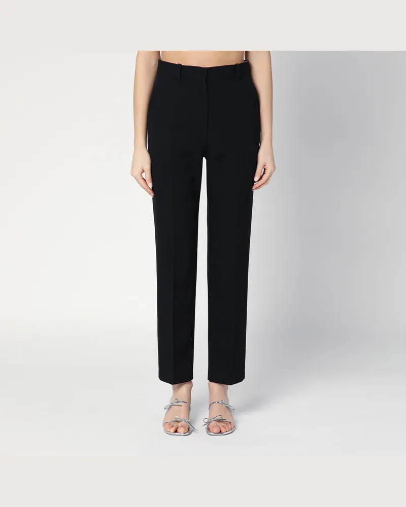 Jacquemus Schwarze Hose aus Baumwollgemisch Black