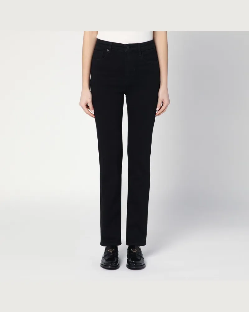 Frame Denim Gerade geschnittene schwarze Jeans The Pencil Schwarz