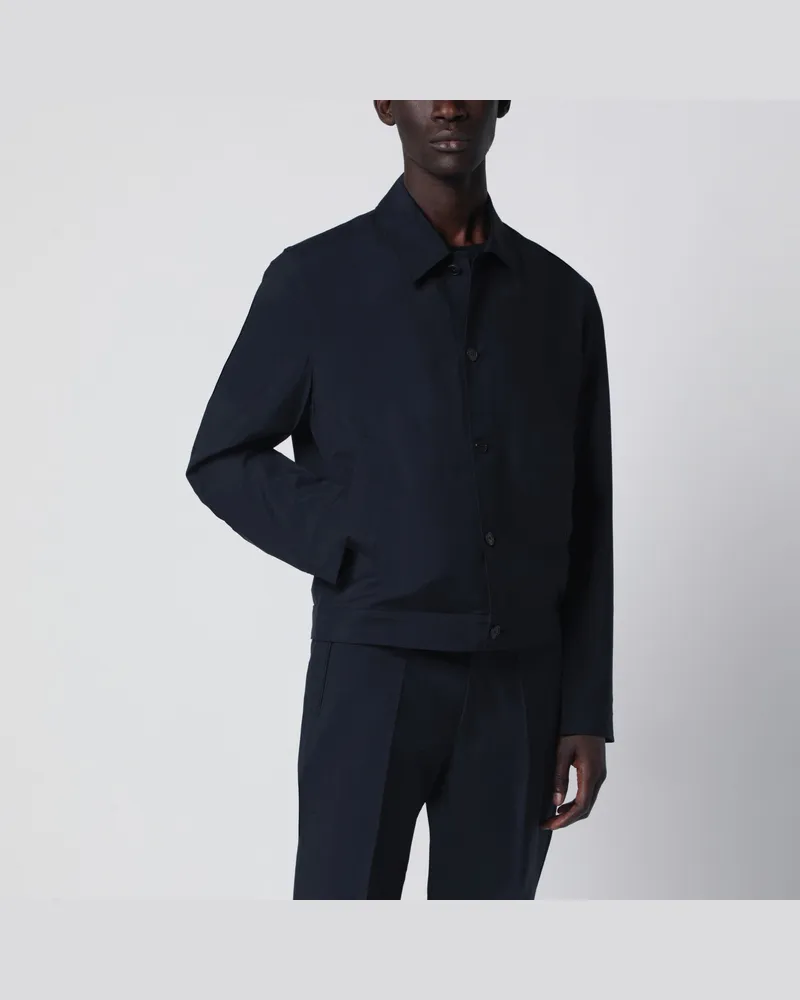 Prada Blaue Jacke aus Wolle und Mohair Blue