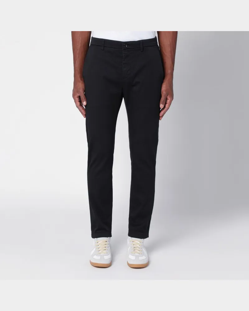 Department 5 Schwarze Hose aus Baumwolle Schwarz