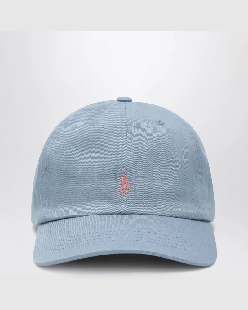 Ralph Lauren Hellblaue Baseballkappe aus Baumwolle Blue