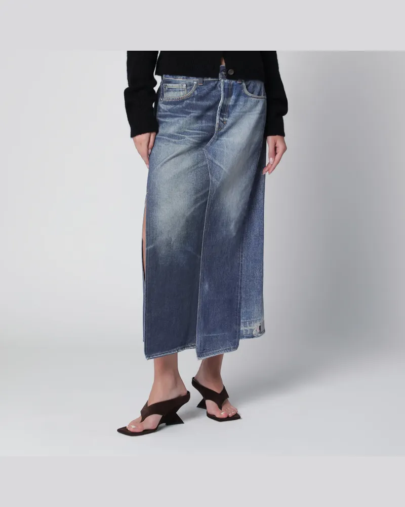 Our Legacy Craft Midirock aus Denim Blue