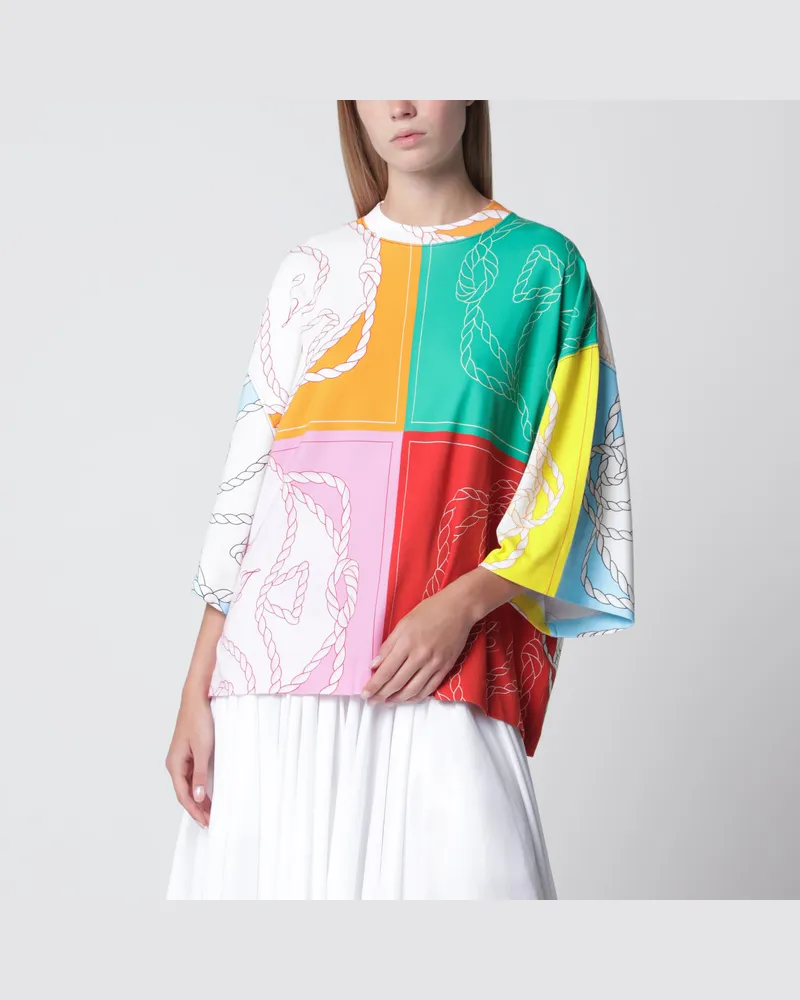 Jacquemus Mehrfarbiges Hippocampe-T-Shirt Multicolor