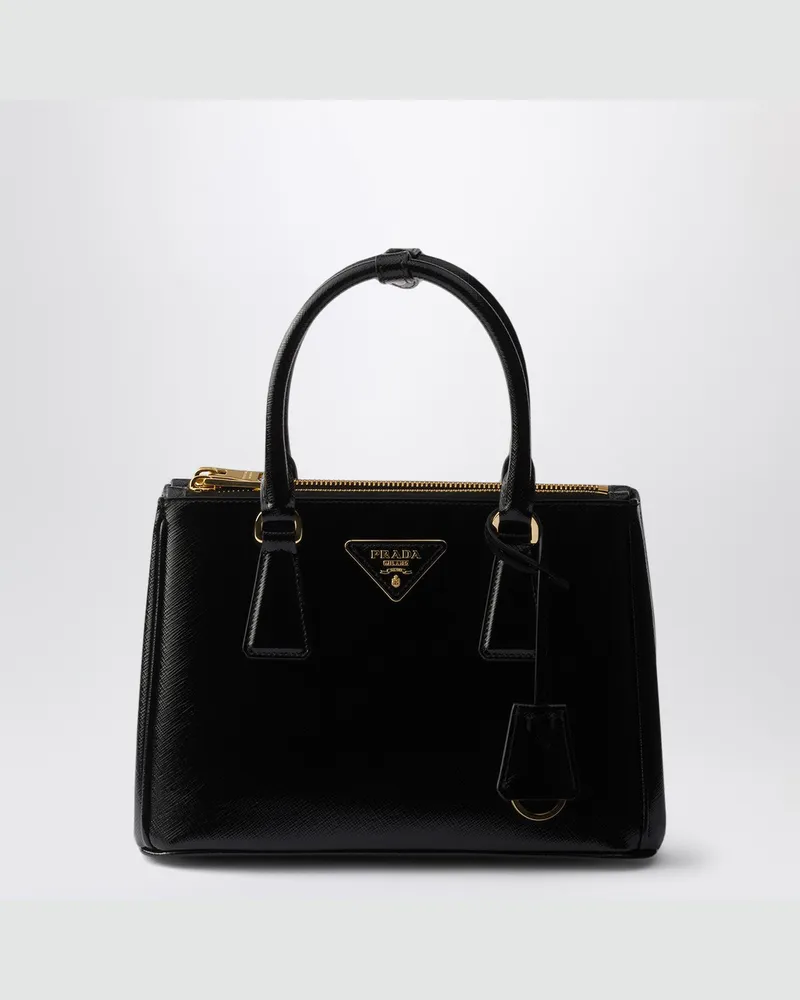 Prada Galleria Small Tasche aus schwarzem Saffiano-Leder Black