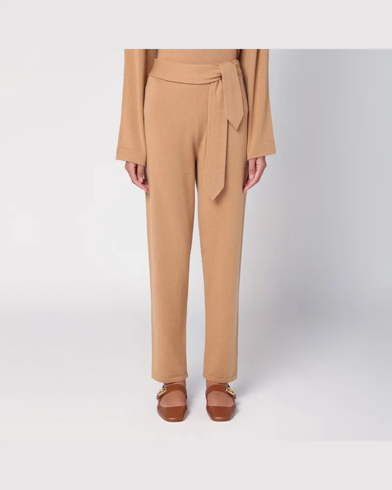 Erika Cavallini Beigefarbene Hose Stella Braun