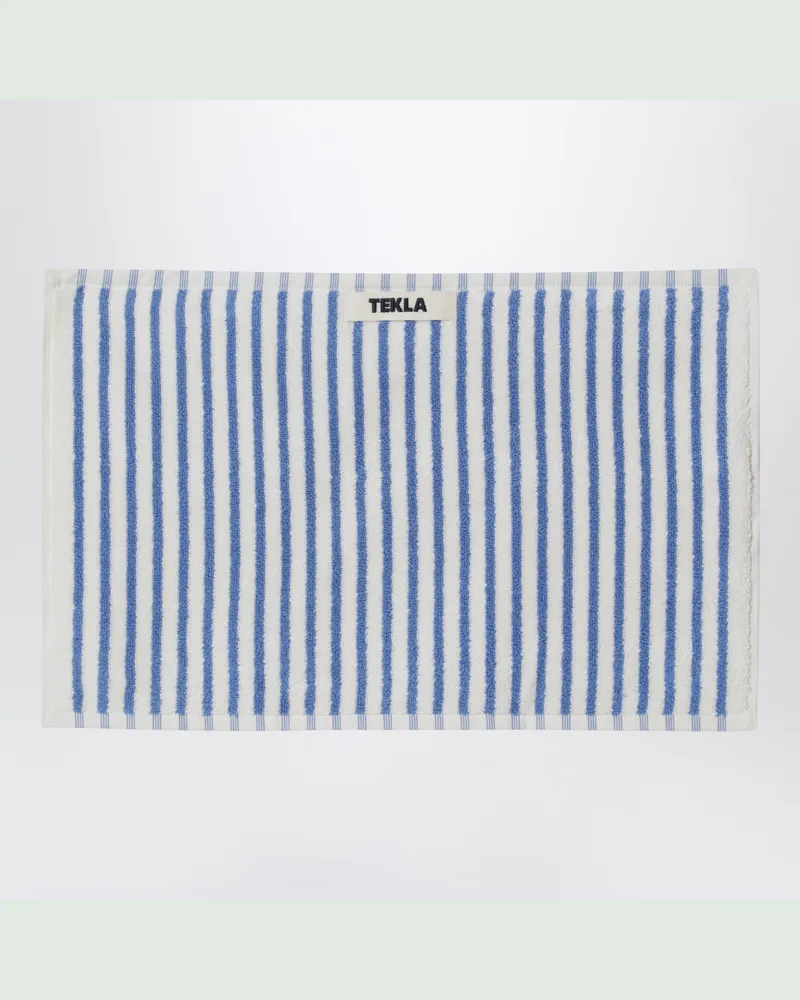 TEKLA Weißes gestreiftes Gästetuch 30x50 Light