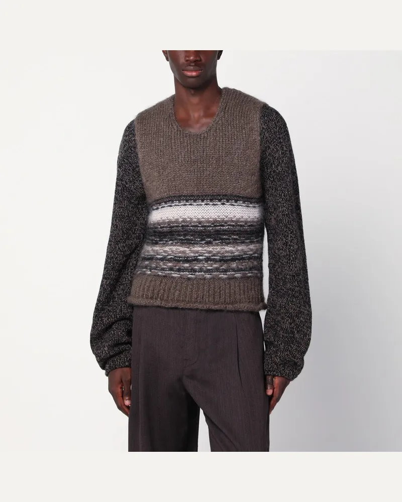 Our Legacy Braune Weste aus Mohair und Wolle Braun