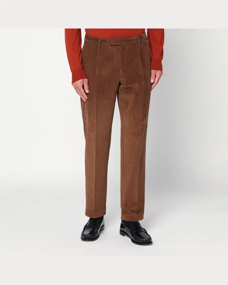 Biagio Santaniello Braune Cordhosen 