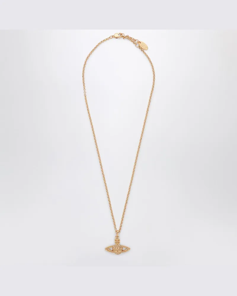Vivienne Westwood Mini Bas Relief Pendant Halskette in Gold Metallisch