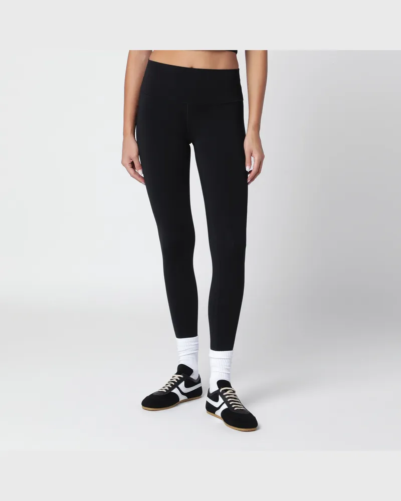 Anine Bing Dave black leggings in technical jersey Black