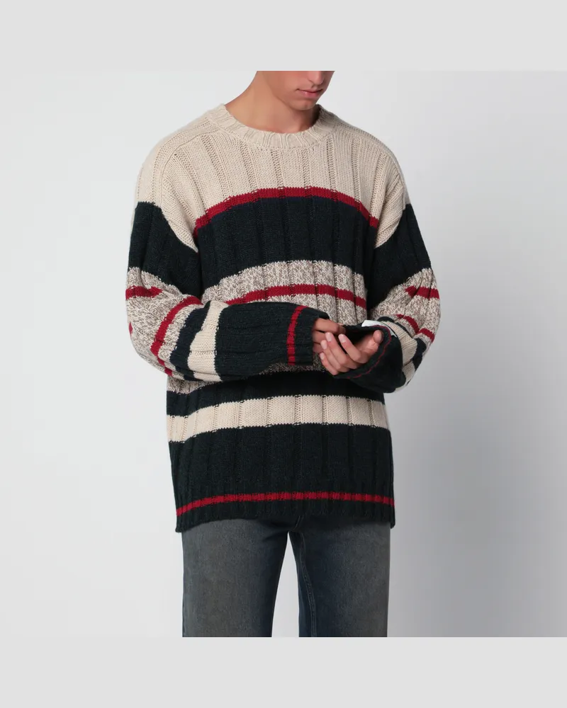 Golden Goose Mehrfarbig gestreifter Pullover aus Alpakamischung Multicolor