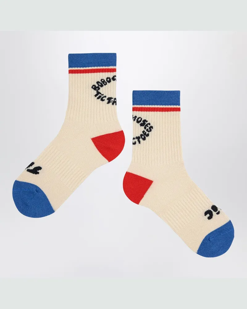 BOBO CHOSES Weiße/blaue/rote Socken Multicolor