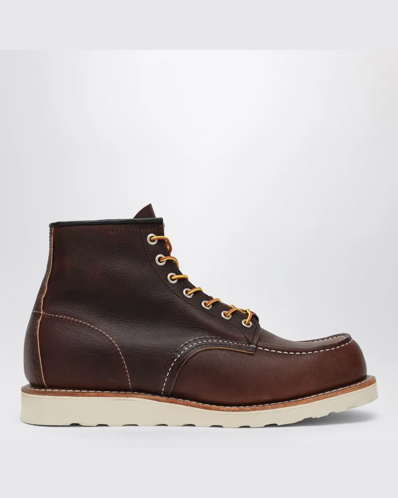 Red Wing Shoes Brauner Leder-Stiefelette Classic Moc Braun