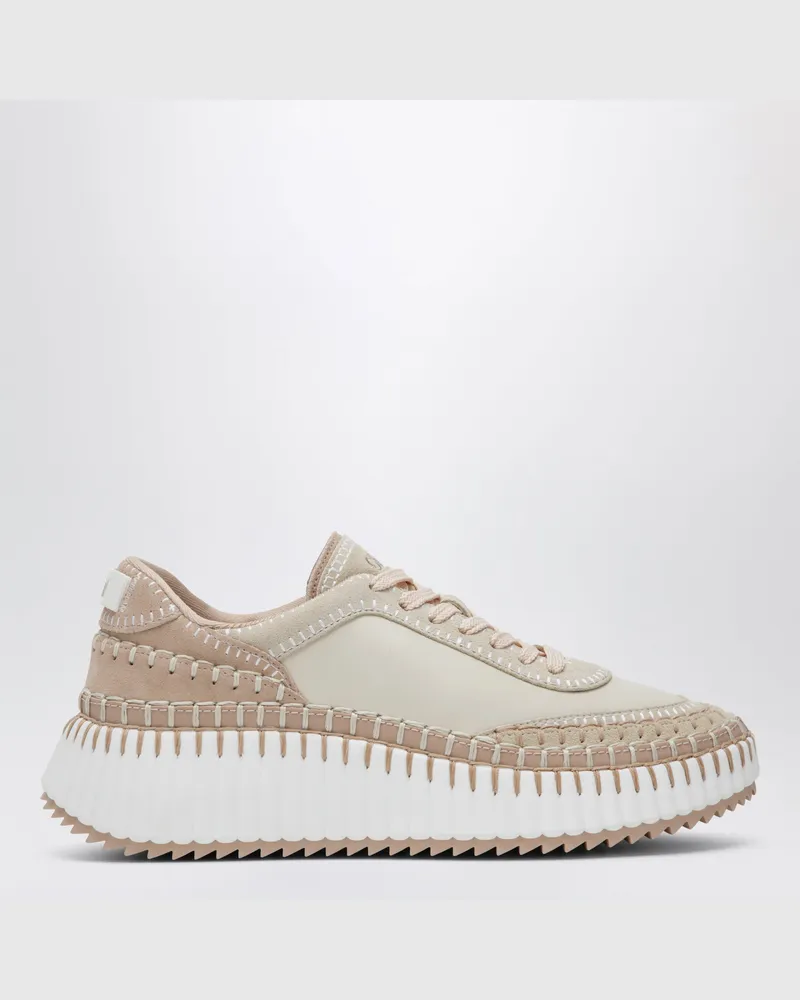 Chloé Nama Sneakers in Blushy Grey Pink