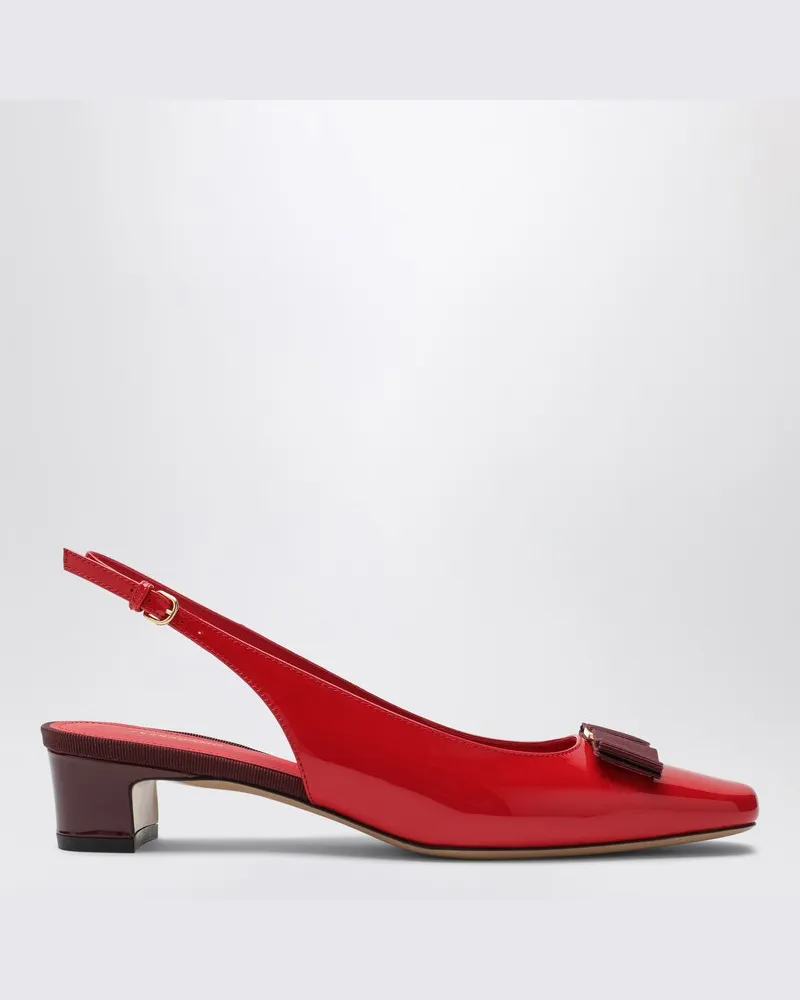 Ferragamo Slingback Vara rot/burgunder Rot