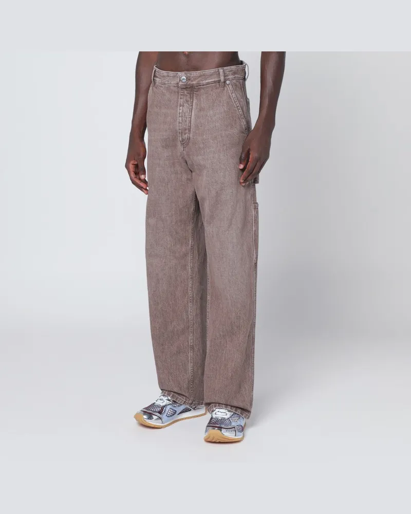 Bottega Veneta Vintage-braune Cargo-Jeans Braun