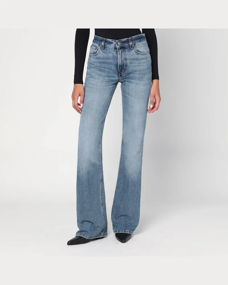 Haikure Ausgestellte Flora-Jeans in Blau mit Wascheffekt Blau