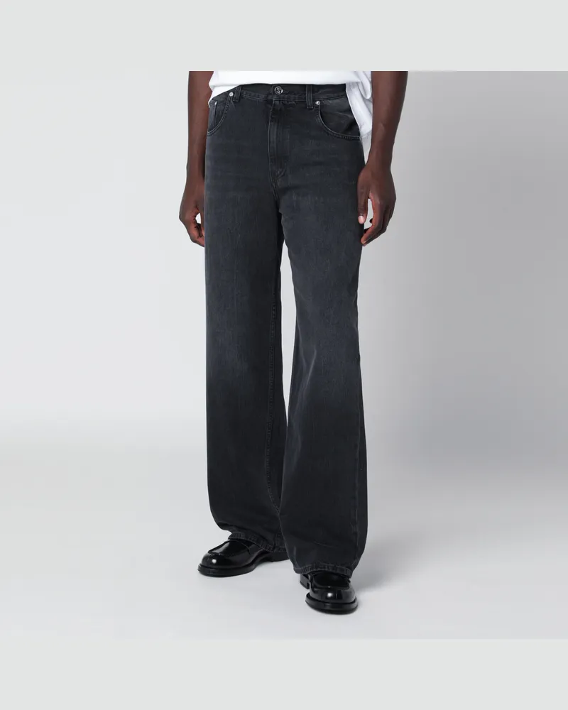 Séfr Relaxed Cut schwarz gewaschene Jeans Black