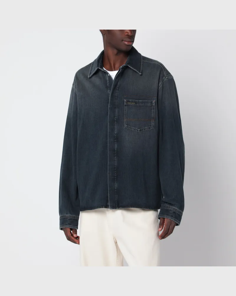 Golden Goose Journey blaues Jeanshemd Blue
