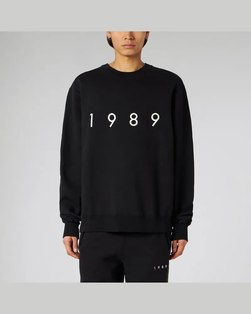 1989 STUDIO Rundhals-Sweatshirt Logo schwarz Schwarz