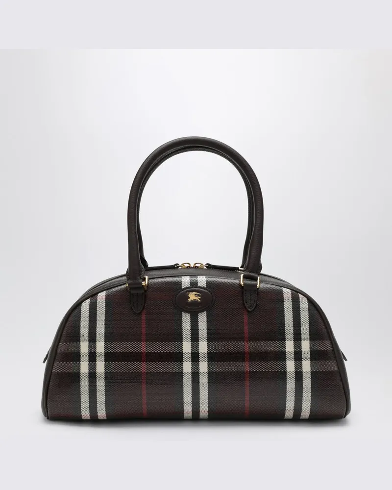 Burberry Mittelgroße Highlands-Bowlingtasche Rot