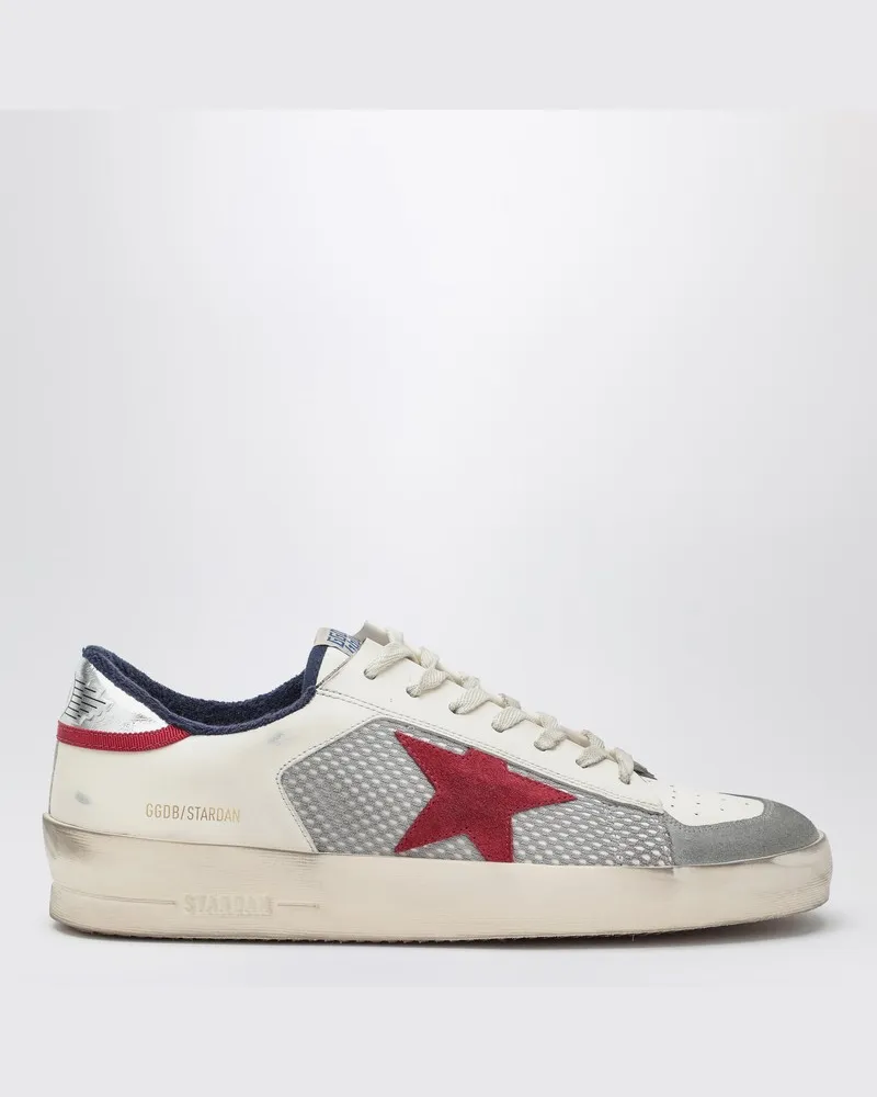 Golden Goose Sneaker Stardan weiß/grau/rot Weiß