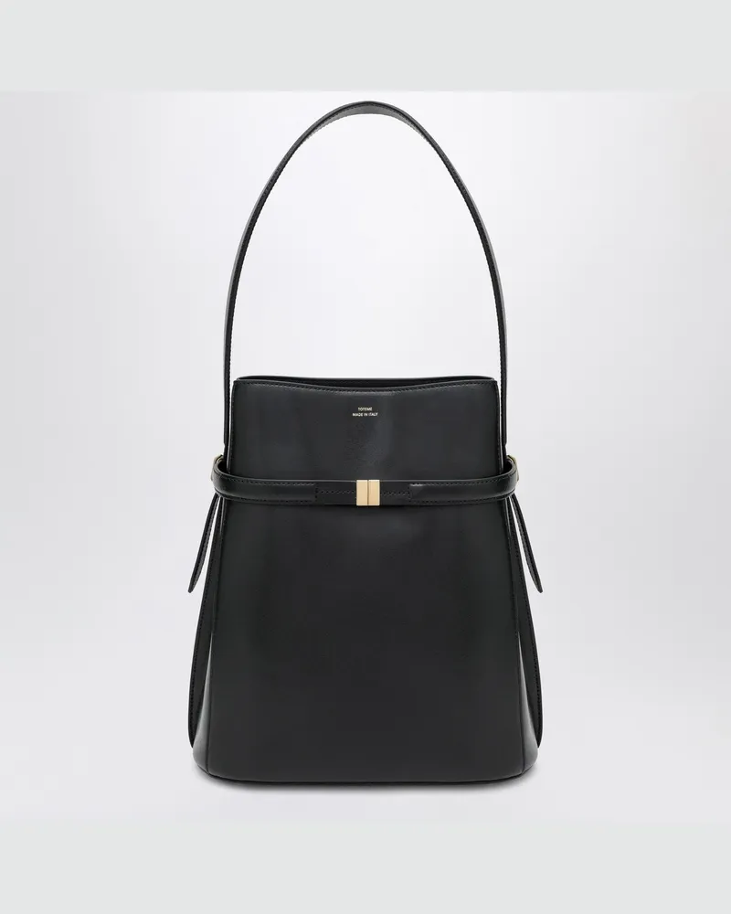Totême Schwarzer Lederbeutel Black