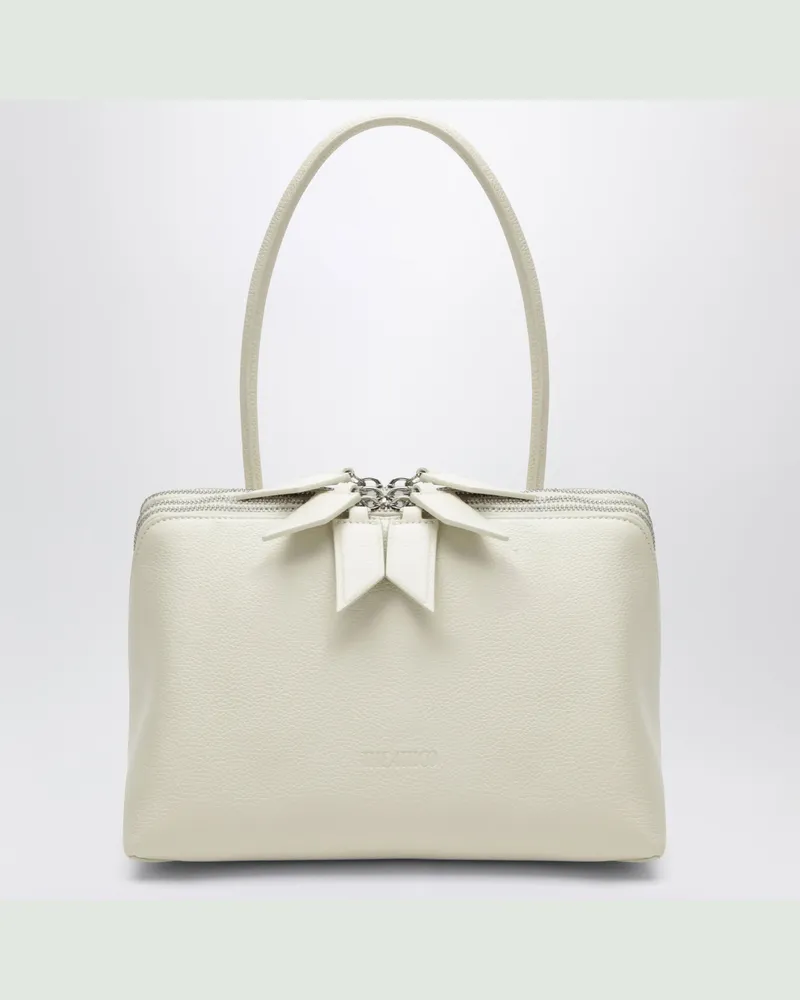 ATTICO Schultertasche L' Altra di Milano in Sandfarben aus Granata-Leder Beige
