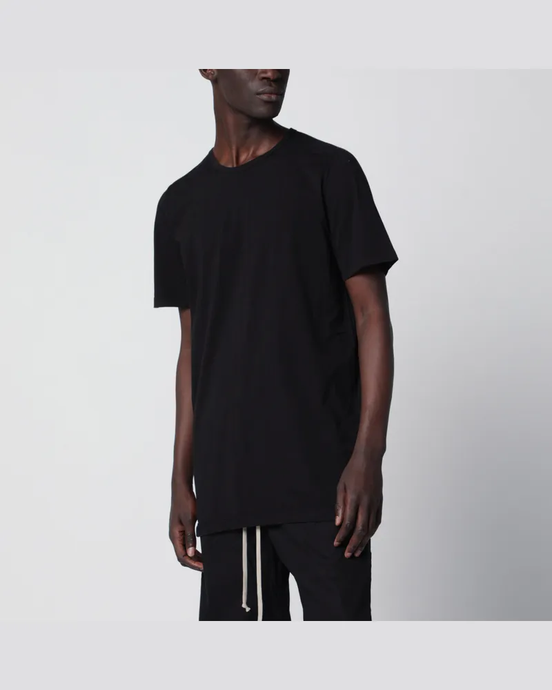 DRKSHDW by Rick Owens Schwarzes Level T T-Shirt aus Baumwolljersey von Black