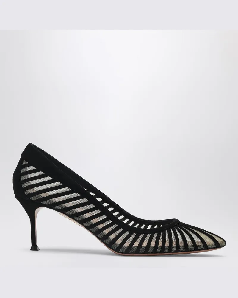 Aquazzura Schwarzer Dekolleté-Schuh Passions 90 Schwarz