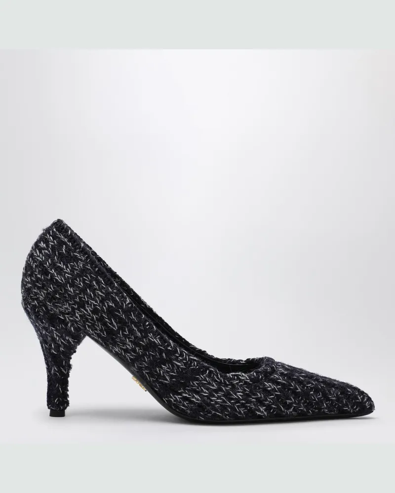 Prada Blauer gestrickter Pumps Blue