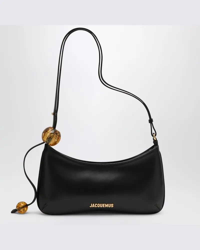 Jacquemus Schwarze Tasche Le Bisou aus Leder Schwarz